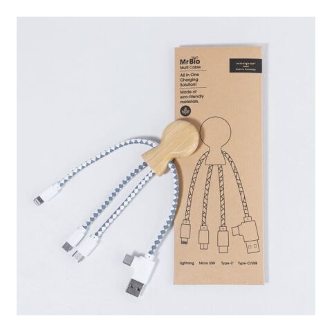 Xoopar Mr. Bio Bamboo Charging Cable Natur | ohne Werbeanbringung | Nicht verfügbar | Nicht verfügbar | Nicht verfügbar