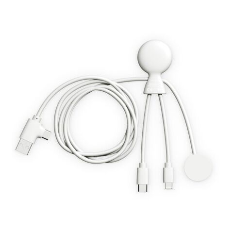 Xoopar Mr. Bio Long Multi-Kabel für Apple/Samsung Watch 1 Meter  Weiss | ohne Werbeanbringung | Nicht verfügbar | Nicht verfügbar
