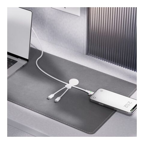 Xoopar Mr. Bio Long Multi-Kabel USB-C 1 Meter  Weiss | ohne Werbeanbringung | Nicht verfügbar | Nicht verfügbar