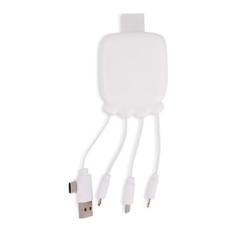 3192 | Xoopar Octopus Gamma 2 Bio Charging cable with 3.000mAh Powerbank Weiss | ohne Werbeanbringung | Nicht verfügbar | Nicht verfügbar | Nicht verfügbar