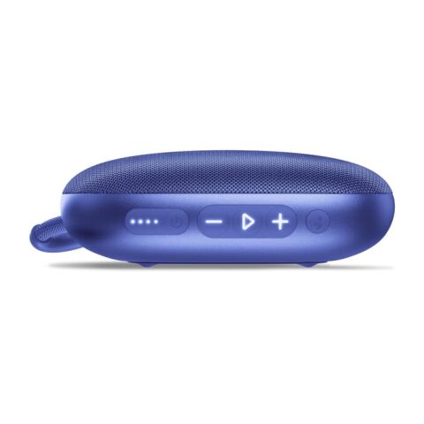 Fresh n Rebel Bold S3 wasserdichter Bluetooth-Lautsprecher Blau Weiss | Digital Transferdruck | Oberseite | 40 mm x 40 mm