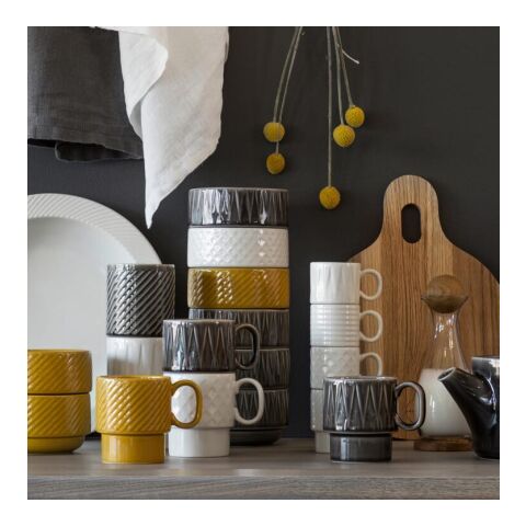 Sagaform Kaffee &amp; Mehr Espressotasse 4-tlg. 100ml Weiss | ohne Werbeanbringung