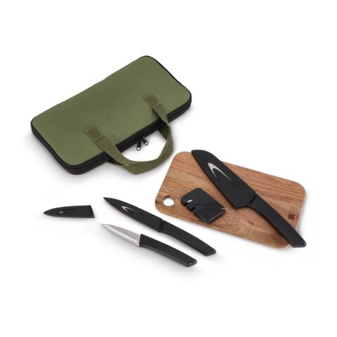 InSideOut 6-teiliges Messerset Chef on the Go  Dunkelgrün | ohne Werbeanbringung | Nicht verfügbar | Nicht verfügbar