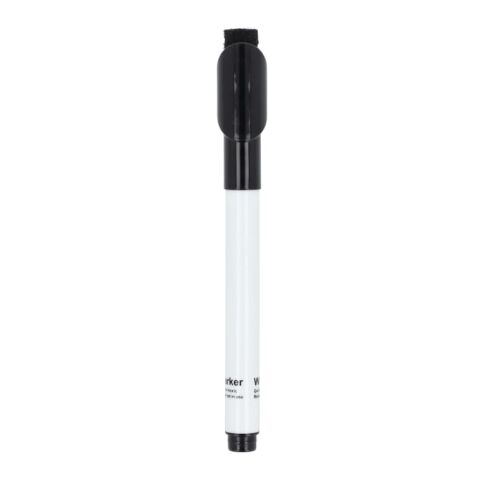 Whiteboard-Marker mit Magnet und Wischer Schwarz
