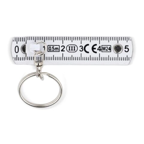 Kalibrierter faltbarer Linealring 0,5m Weiss | 1-farbiger Tampondruck | Seite 2 | 40 mm x 15 mm