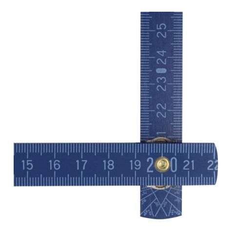 Zollstock Holz 2m Premium lackiert Dunkelblau
