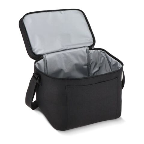 R-PET 600D Kühlbeutel mit zwei Fächern 30 x 20 x 25 cm 15 l Schwarz | ohne Werbeanbringung | Nicht verfügbar | Nicht verfügbar