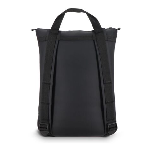 rPET 600D Navi Laptop-Rucksack 36 x 40 x 10 cm Schwarz | Digital Transferdruck | Vorderseite | 180 mm x 190 mm
