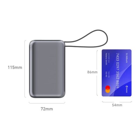 Nova Laptop 65W Powerbank mit integriertem USB-C-Kabel 30000 mAh Dunkelgrau | ohne Werbeanbringung | Nicht verfügbar | Nicht verfügbar