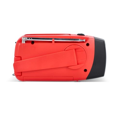 SafeSound Notfallradio Solar und Powerbank mit Handaufzug Rot Weiß | ohne Werbeanbringung | Nicht verfügbar | Nicht verfügbar