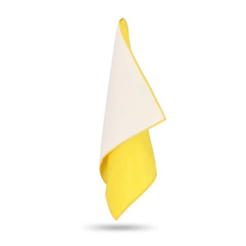 R-PET-Schnelltrocknungshandtuch 40 × 80 cm mit Beutel, Sublimationsdruck. Gelb | ohne Werbeanbringung | Nicht verfügbar | Nicht verfügbar