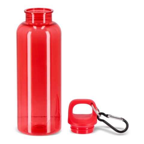 Noa Wasserflasche R-PET 500 ml Transparent Rot Weiß-Rot Weiß | ohne Werbeanbringung | Nicht verfügbar | Nicht verfügbar