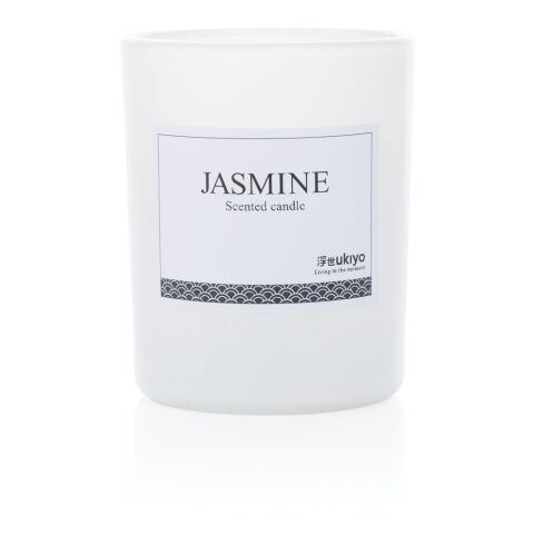 Ukiyo kleine parfümierte Kerze im Glas weiß | ohne Werbeanbringung | Nicht verfügbar | Nicht verfügbar