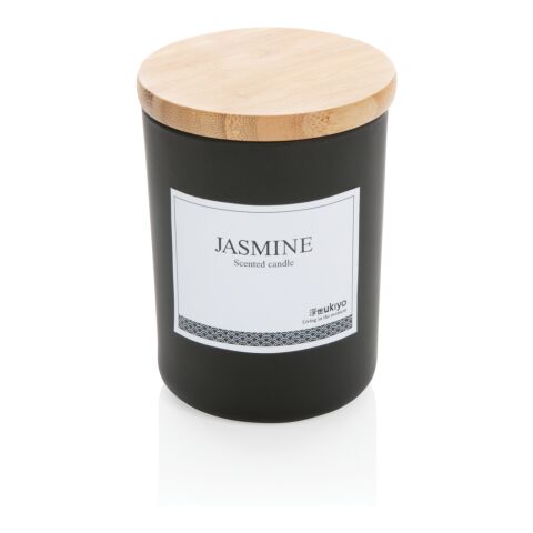 Ukiyo Deluxe parfümierte Kerze mit Bambusdeckel schwarz | ohne Werbeanbringung | Nicht verfügbar | Nicht verfügbar
