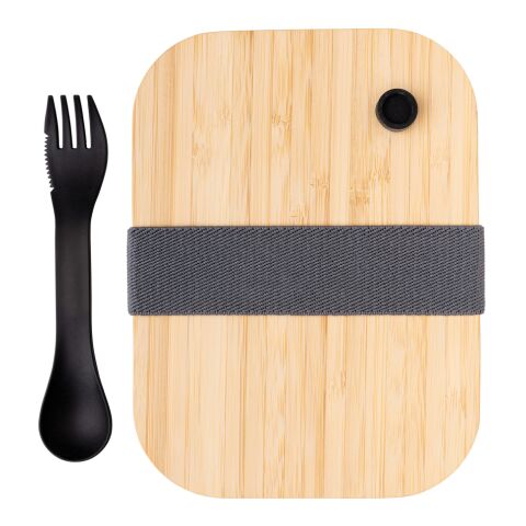 Lunch-Box aus Glas mit Bambusdeckel weiß | ohne Werbeanbringung | Nicht verfügbar | Nicht verfügbar