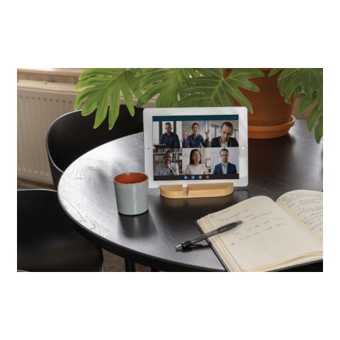 Bambus Telefon- und Tablethalter braun | ohne Werbeanbringung | Nicht verfügbar | Nicht verfügbar