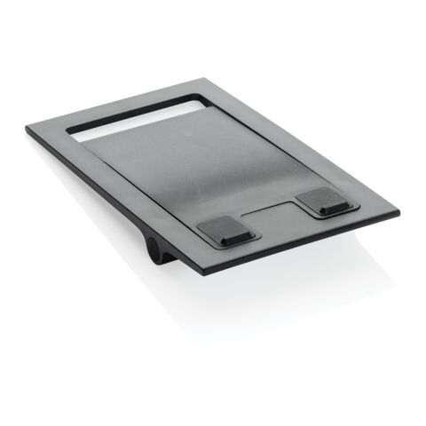 SnapStand faltbarer Telefonständer aus RCS recyceltem ABS schwarz | ohne Werbeanbringung | Nicht verfügbar | Nicht verfügbar