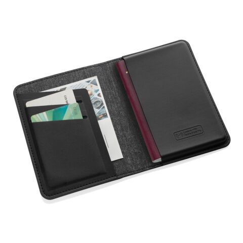 Trackmate RCS Polyester Passtasche mit weltweiter Ortung schwarz | ohne Werbeanbringung | Nicht verfügbar | Nicht verfügbar