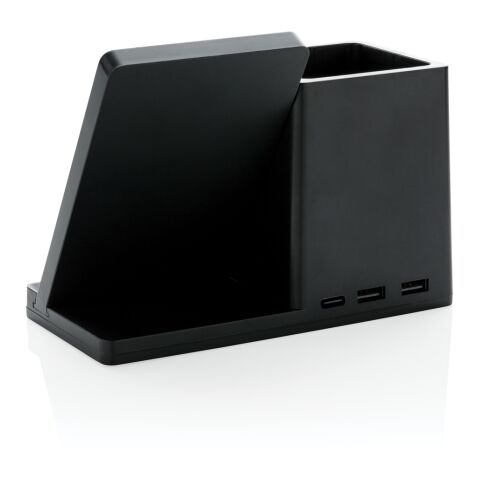 Ontario 10W Wireless Charger aus Bambus und RCS Kunststoff schwarz | ohne Werbeanbringung | Nicht verfügbar | Nicht verfügbar