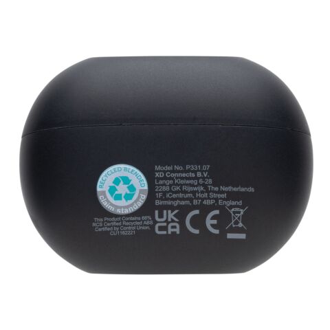 Prolink Hybrid-Kopfhörer ANC/ENC aus RCS rec. Kunststoff schwarz | ohne Werbeanbringung | Nicht verfügbar | Nicht verfügbar