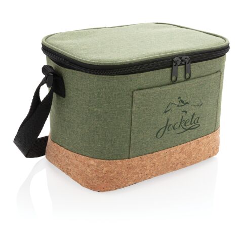 Two-Tone Kühltasche mit Korkdetails grün | ohne Werbeanbringung | Nicht verfügbar | Nicht verfügbar | Nicht verfügbar