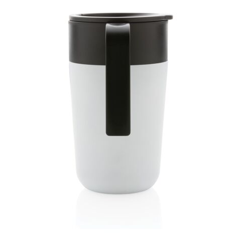 GRS recycelte PP und Stainless Steel Tasse mit Griff weiss | ohne Werbeanbringung | Nicht verfügbar | Nicht verfügbar