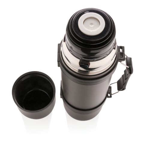 Thermosflasche mit 2 Bechern anthrazitgrau | ohne Werbeanbringung | Nicht verfügbar | Nicht verfügbar | Nicht verfügbar