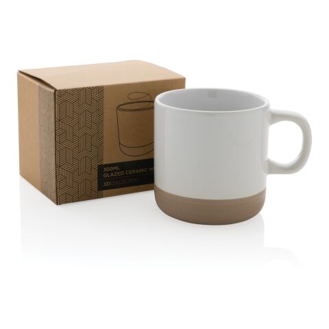 Becher aus glasiertem Keramik, 360ml weiß | ohne Werbeanbringung | Nicht verfügbar | Nicht verfügbar