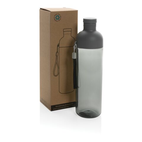 Impact auslaufsichere Wasserflasche aus RCS recyc. PET 600ml schwarz | ohne Werbeanbringung | Nicht verfügbar | Nicht verfügbar