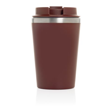 Java 350ml doppelwandiger Becher aus RCS recyceltem PP rot | ohne Werbeanbringung | Nicht verfügbar | Nicht verfügbar