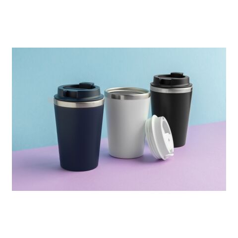 Java 350ml doppelwandiger Becher aus RCS recyceltem PP französisch blau | ohne Werbeanbringung | Nicht verfügbar | Nicht verfügbar