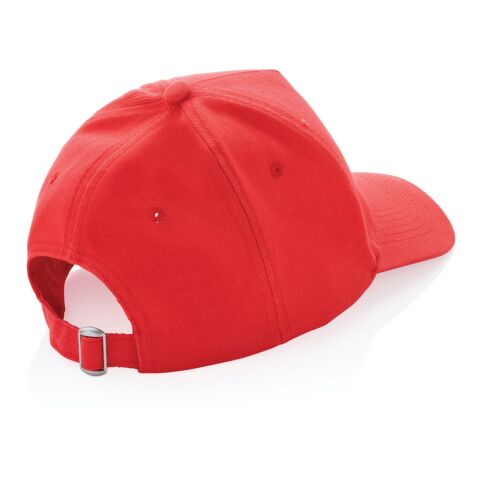 Impact 5 Panel Kappe aus 280gr rCotton mit AWARE™ Tracer Sattes Rot | ohne Werbeanbringung | Nicht verfügbar | Nicht verfügbar | Nicht verfügbar