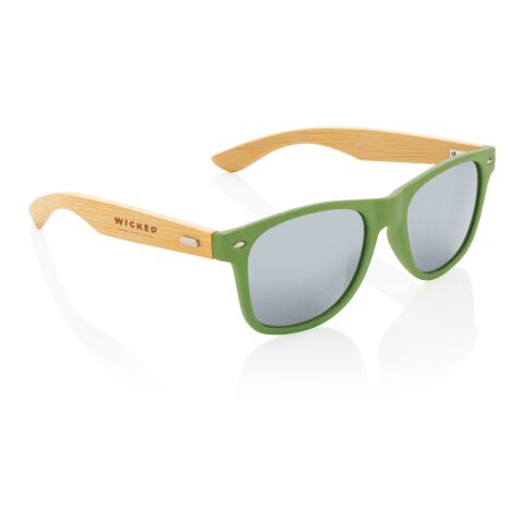 Sonnenbrille aus FSC®-Bambus und RCS recyceltem Kunststoff grün | ohne Werbeanbringung | Nicht verfügbar | Nicht verfügbar