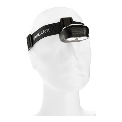Gear X Stirnlampe mit Bewegungssensor aus RCS rec. ABS schwarz | ohne Werbeanbringung | Nicht verfügbar | Nicht verfügbar