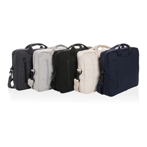 "Laluka AWARE™ 15.4"" Laptop-Tasche aus recycelter Baumwolle grau | ohne Werbeanbringung | Nicht verfügbar | Nicht verfügbar | Nicht verfügbar