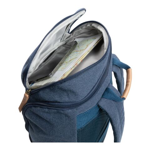 Impact AWARE™ 16 oz. rCanvas 15" Laptop-Rucksack blau | ohne Werbeanbringung | Nicht verfügbar | Nicht verfügbar | Nicht verfügbar