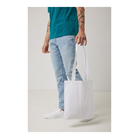 Impact Aware™ recycelte Baumwolltasche weiß | ohne Werbeanbringung | Nicht verfügbar | Nicht verfügbar | Nicht verfügbar