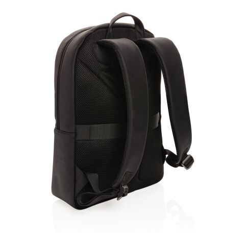 Swiss Peak Deluxe PU Laptop-Rucksack, PVC-frei schwarz | ohne Werbeanbringung | Nicht verfügbar | Nicht verfügbar