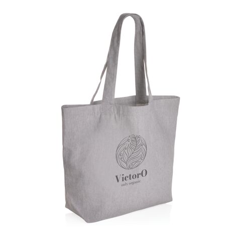 Impact Aware™ 240g/m² rcCanvas Shopper + Tasche, ungefärbt grau | ohne Werbeanbringung | Nicht verfügbar | Nicht verfügbar | Nicht verfügbar