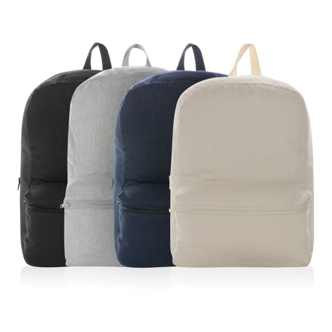 Impact Aware™ 285g/m² Recycled Canvas-Rucksack, ungefärbt marineblau | ohne Werbeanbringung | Nicht verfügbar | Nicht verfügbar | Nicht verfügbar
