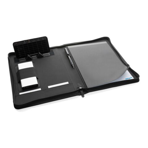 Impact Aware™ Deluxe 300D Tech Portfolio mit Reißverschluss schwarz | ohne Werbeanbringung | Nicht verfügbar | Nicht verfügbar