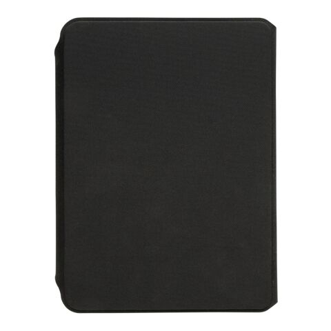 Teri AWARE™ A5 Portfolio aus RPET und Walnuss schwarz | ohne Werbeanbringung | Nicht verfügbar | Nicht verfügbar