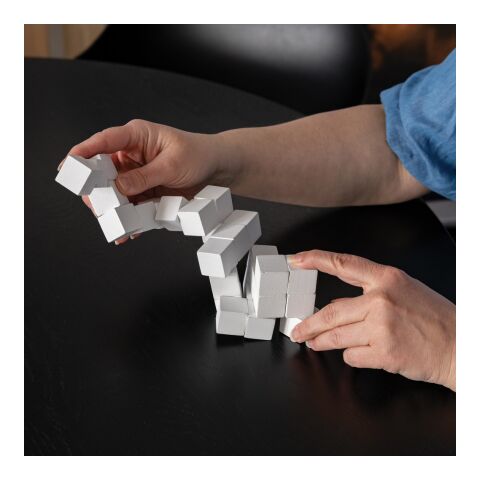 Denkspiel aus Holz in Canvas-Tasche weiß | ohne Werbeanbringung | Nicht verfügbar | Nicht verfügbar