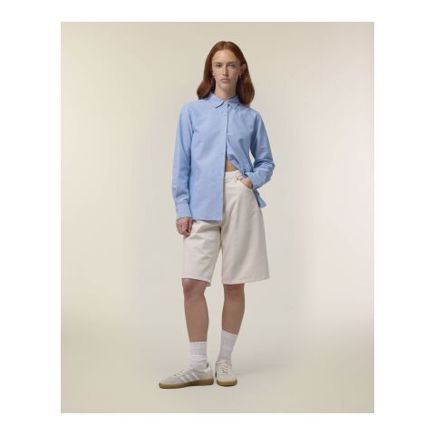 POD Stanley&amp;Stella - Stella Oxford Shirt blau | 3XL | DTF Linke Brust