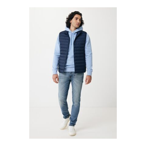 IQONIQ Meru Herren Bodywarmer aus recyceltem Polyester navy blau | XXL | ohne Werbeanbringung | Nicht verfügbar | Nicht verfügbar | Nicht verfügbar