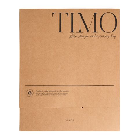 VINGA Timo RCS Desk-Charger und Ablage braun | ohne Werbeanbringung | Nicht verfügbar | Nicht verfügbar