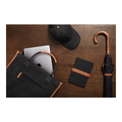 VINGA Bosler Büro-Tasche aus RCS recyceltem Canvas schwarz | ohne Werbeanbringung | Nicht verfügbar | Nicht verfügbar