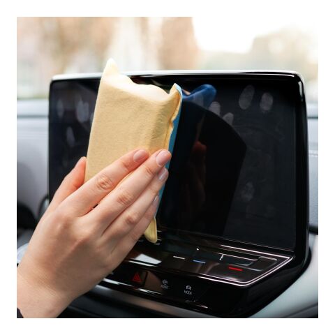 rPET CarKoser® 2in1 Premium Scheibenschwamm, All-Inclusive-Paket 14 x 9 x 4 cm | ohne Werbeanbringung | Banderole