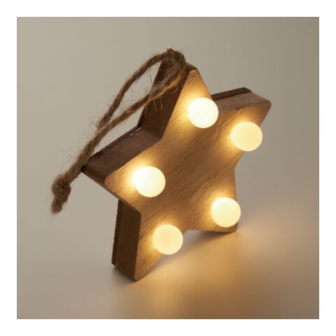 Anhänger aus Holz mit LED holzfarben | ohne Werbeanbringung | Nicht verfügbar | Nicht verfügbar