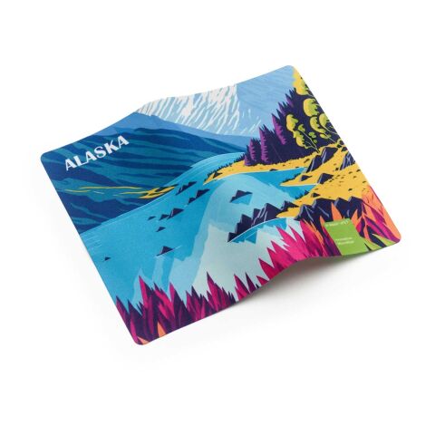 POLYCLEAN rPET Displaytuch im Papieretui, All-Inclusive-Paket  ohne Werbeanbringung | 20 x 20 cm